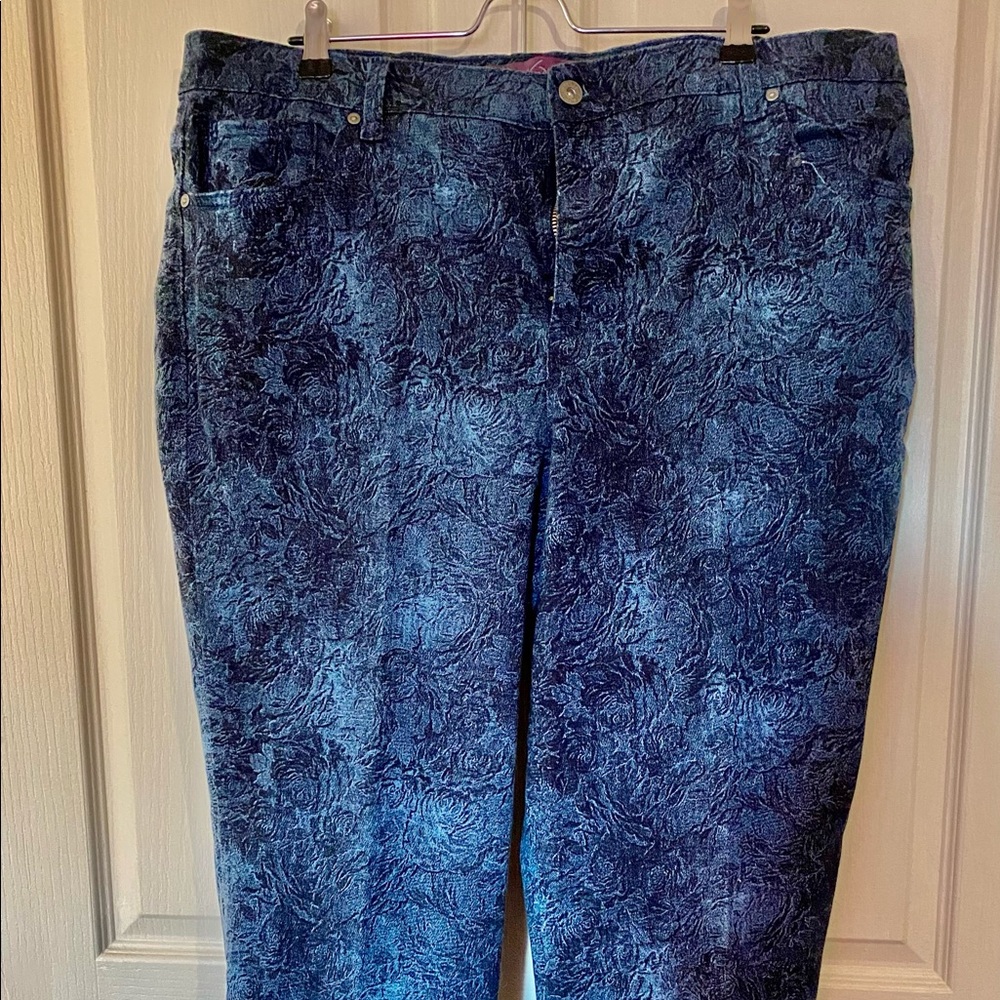 Gloria Vanderbilt blue pants size 18